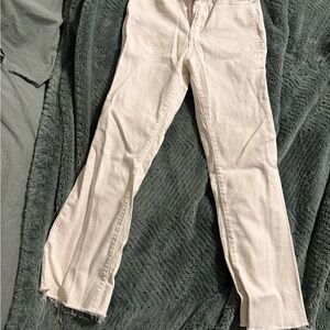 DKNY Women's Off-White Straight Leg Jeans